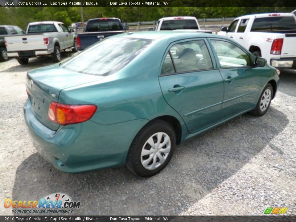 2010 Toyota Corolla LE Capri Sea Metallic / Bisque Photo #7