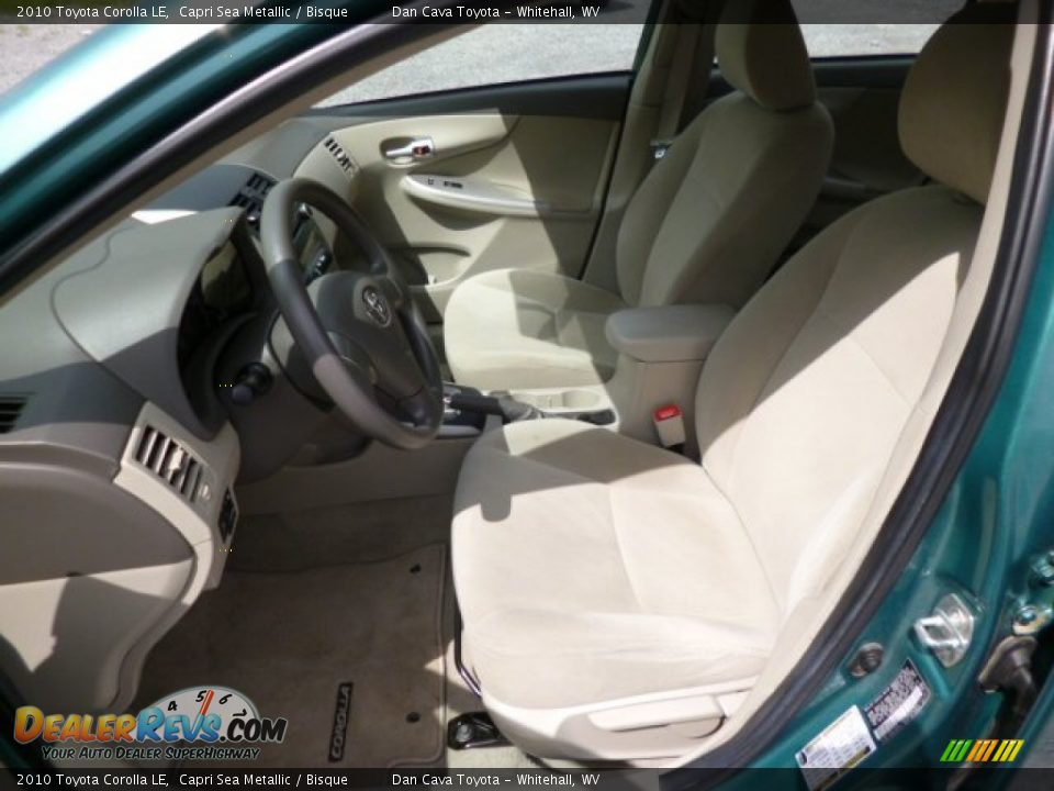 2010 Toyota Corolla LE Capri Sea Metallic / Bisque Photo #11