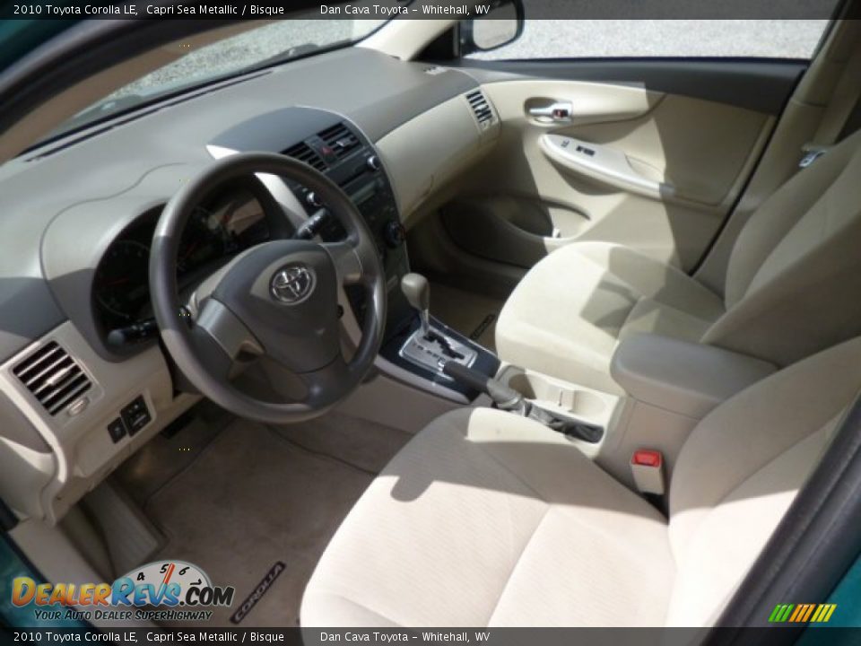 2010 Toyota Corolla LE Capri Sea Metallic / Bisque Photo #12