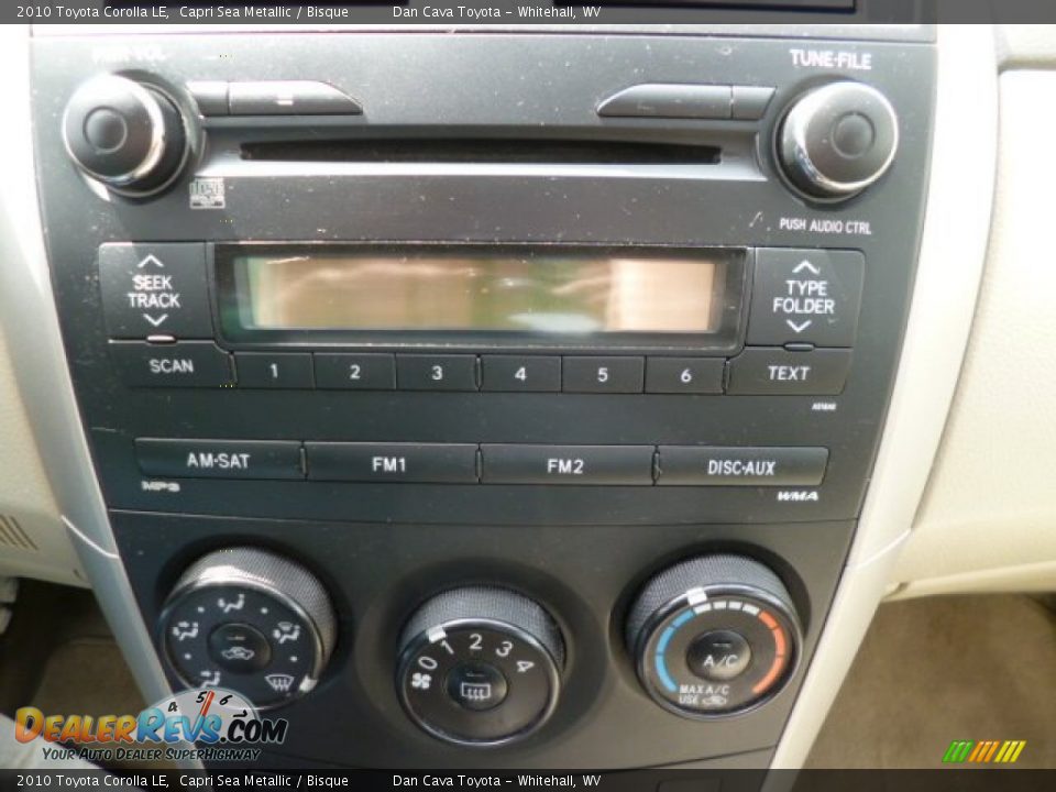 2010 Toyota Corolla LE Capri Sea Metallic / Bisque Photo #14