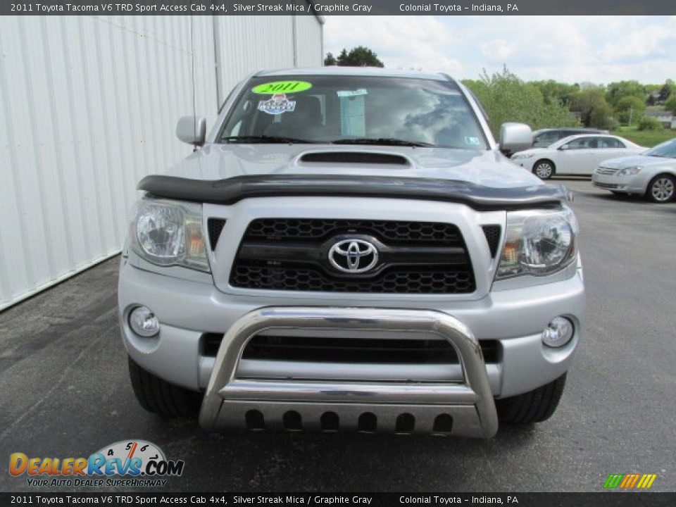 2011 Toyota Tacoma V6 TRD Sport Access Cab 4x4 Silver Streak Mica / Graphite Gray Photo #4
