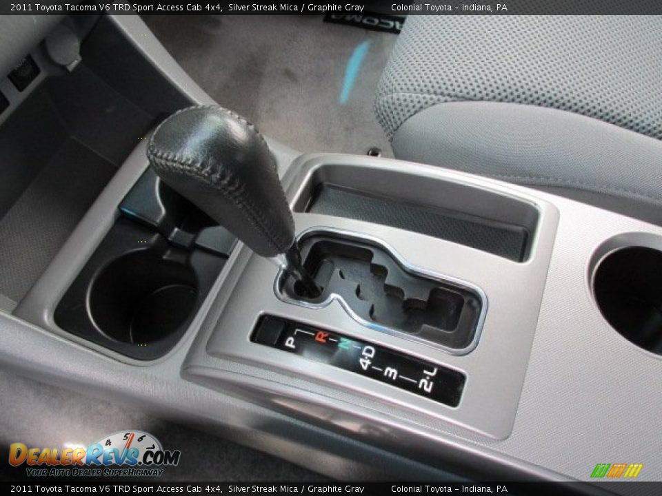 2011 Toyota Tacoma V6 TRD Sport Access Cab 4x4 Silver Streak Mica / Graphite Gray Photo #15
