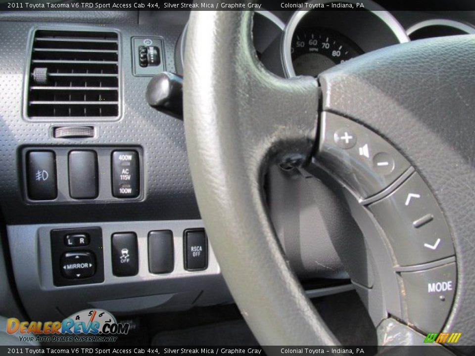 2011 Toyota Tacoma V6 TRD Sport Access Cab 4x4 Silver Streak Mica / Graphite Gray Photo #18