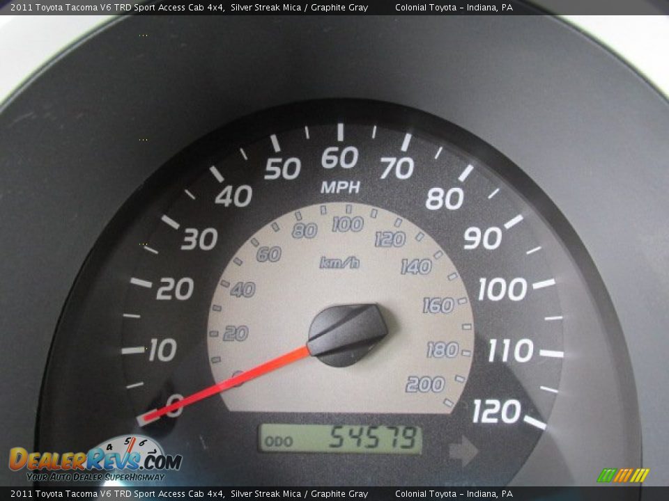 2011 Toyota Tacoma V6 TRD Sport Access Cab 4x4 Silver Streak Mica / Graphite Gray Photo #20
