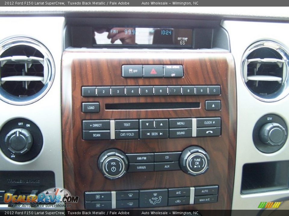 2012 Ford F150 Lariat SuperCrew Tuxedo Black Metallic / Pale Adobe Photo #18
