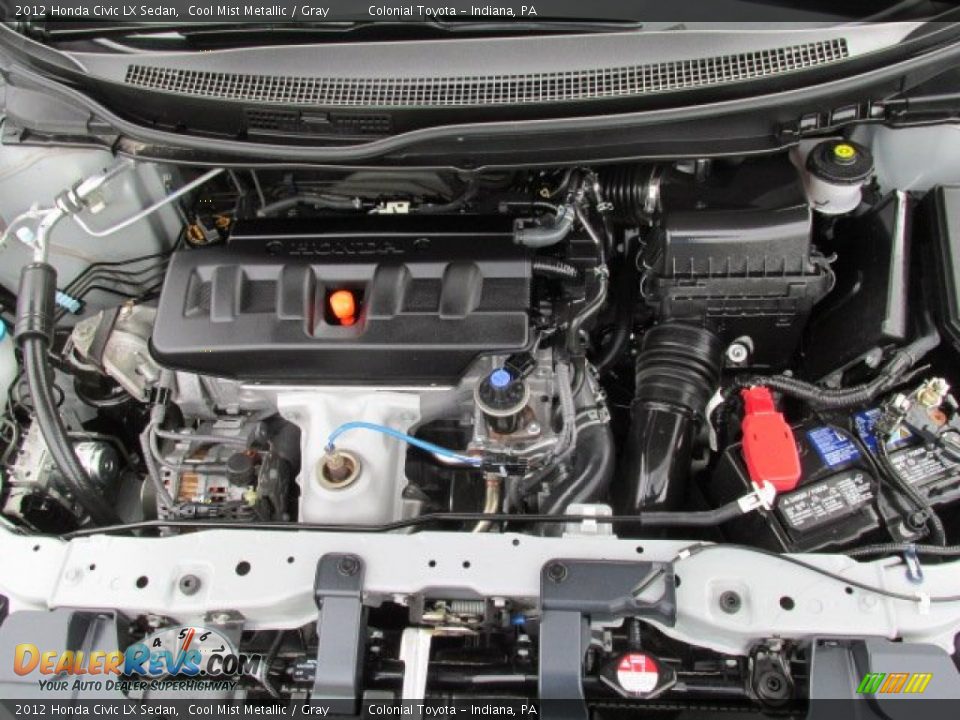 2012 Honda Civic LX Sedan Cool Mist Metallic / Gray Photo #8