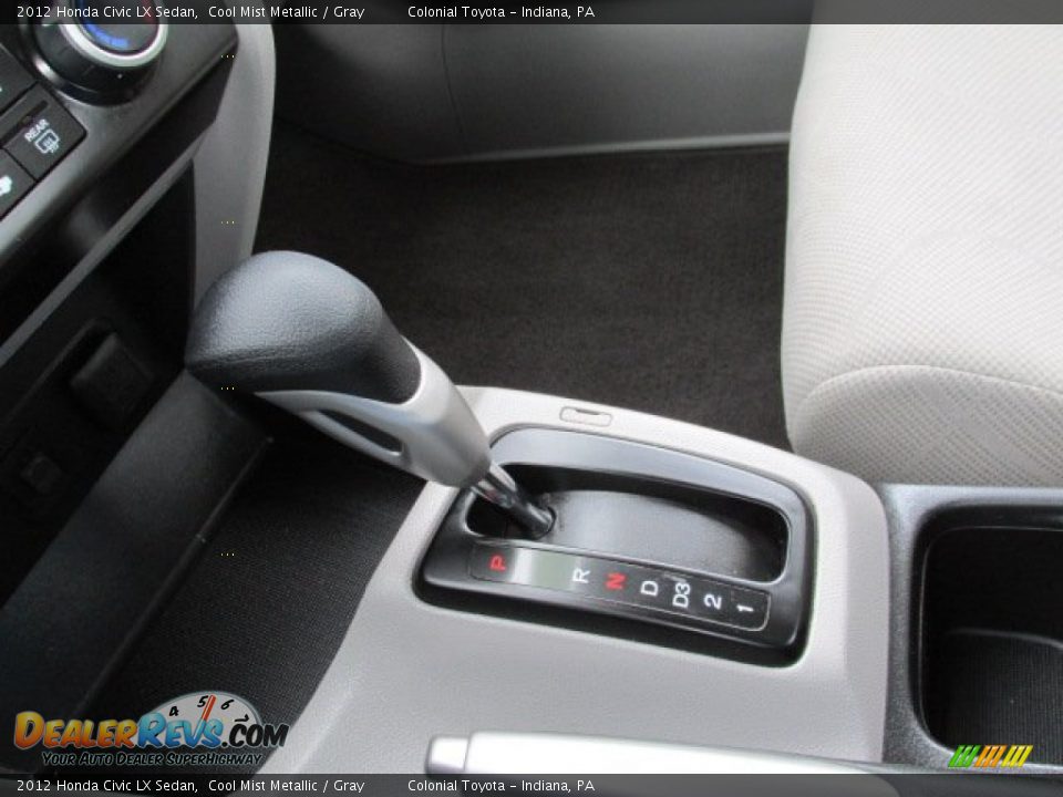 2012 Honda Civic LX Sedan Cool Mist Metallic / Gray Photo #13