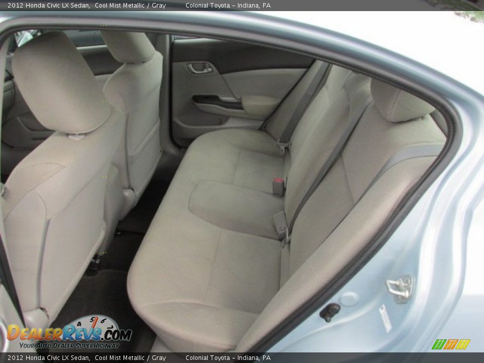 2012 Honda Civic LX Sedan Cool Mist Metallic / Gray Photo #16