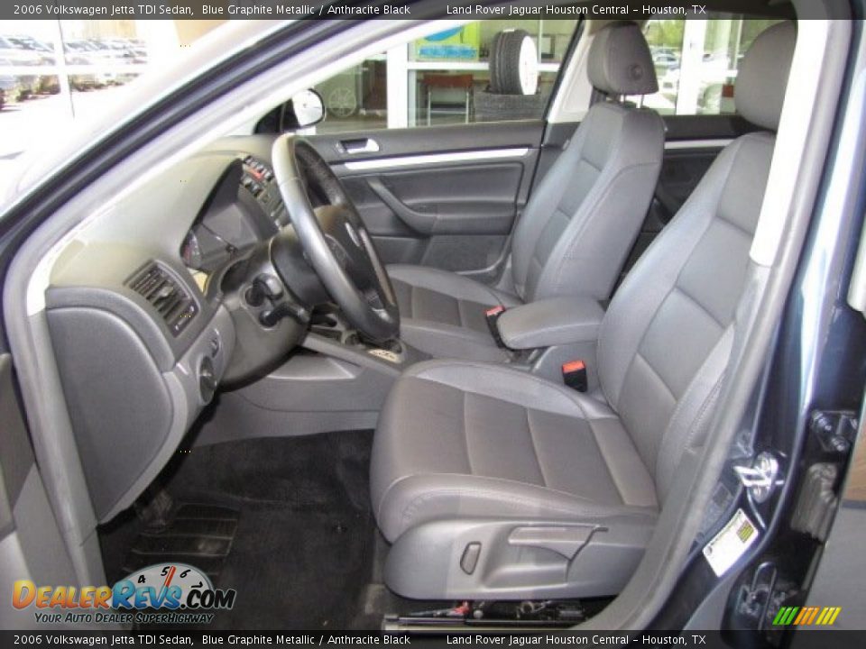 2006 Volkswagen Jetta TDI Sedan Blue Graphite Metallic / Anthracite Black Photo #2