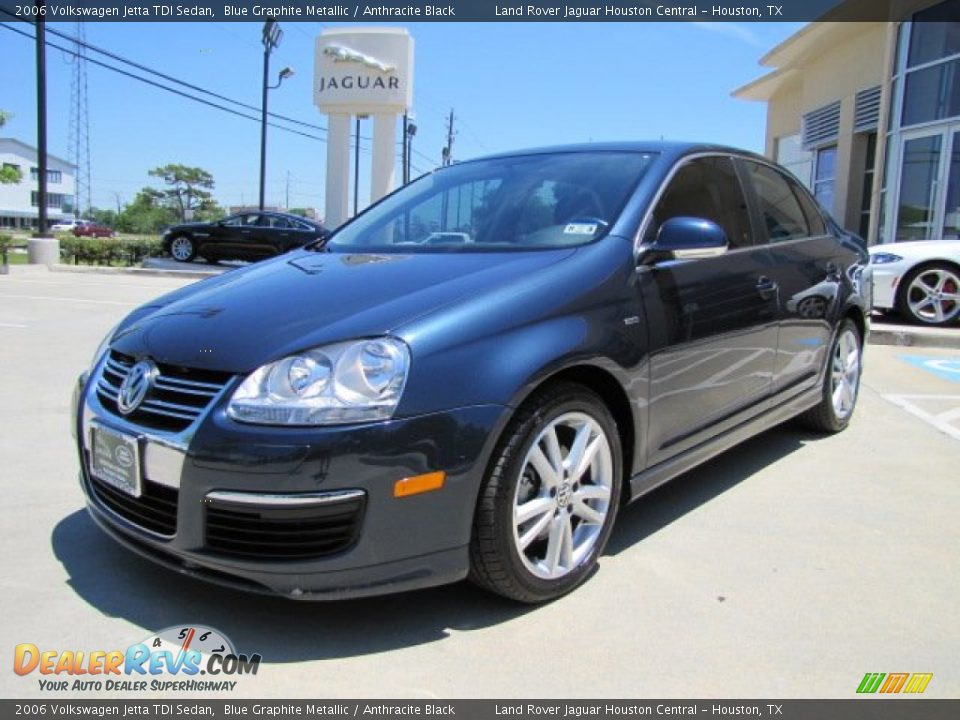 2006 Volkswagen Jetta TDI Sedan Blue Graphite Metallic / Anthracite Black Photo #5