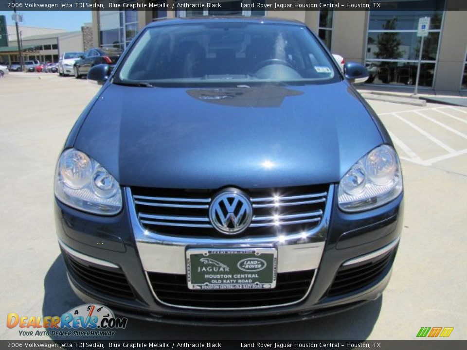 2006 Volkswagen Jetta TDI Sedan Blue Graphite Metallic / Anthracite Black Photo #6