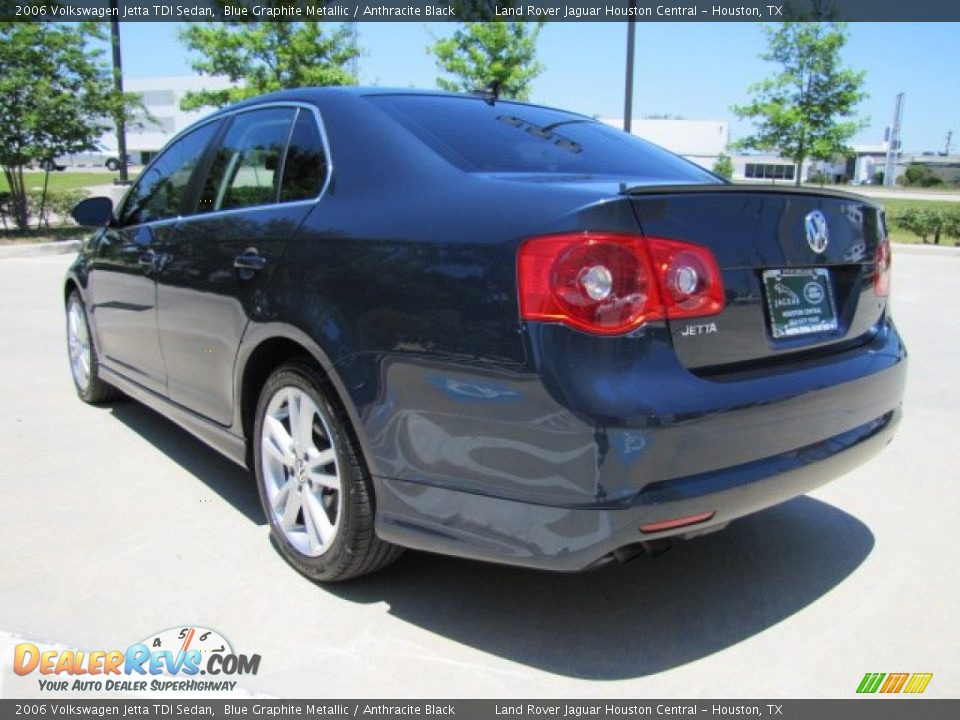 2006 Volkswagen Jetta TDI Sedan Blue Graphite Metallic / Anthracite Black Photo #8