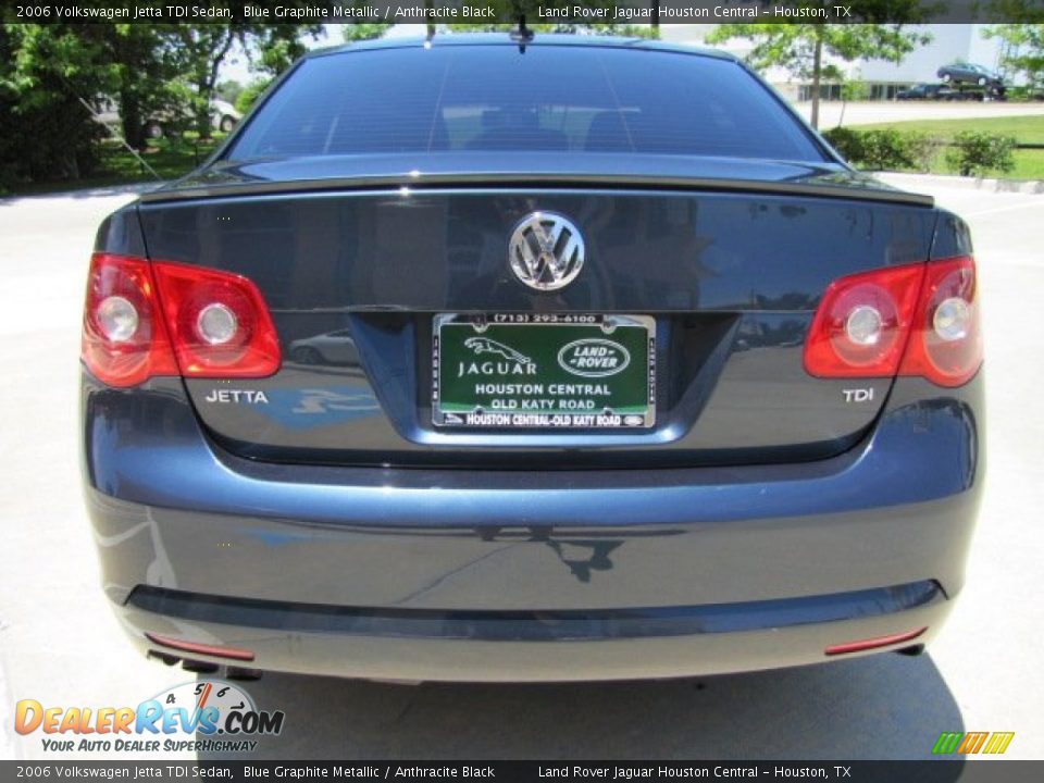 2006 Volkswagen Jetta TDI Sedan Blue Graphite Metallic / Anthracite Black Photo #9
