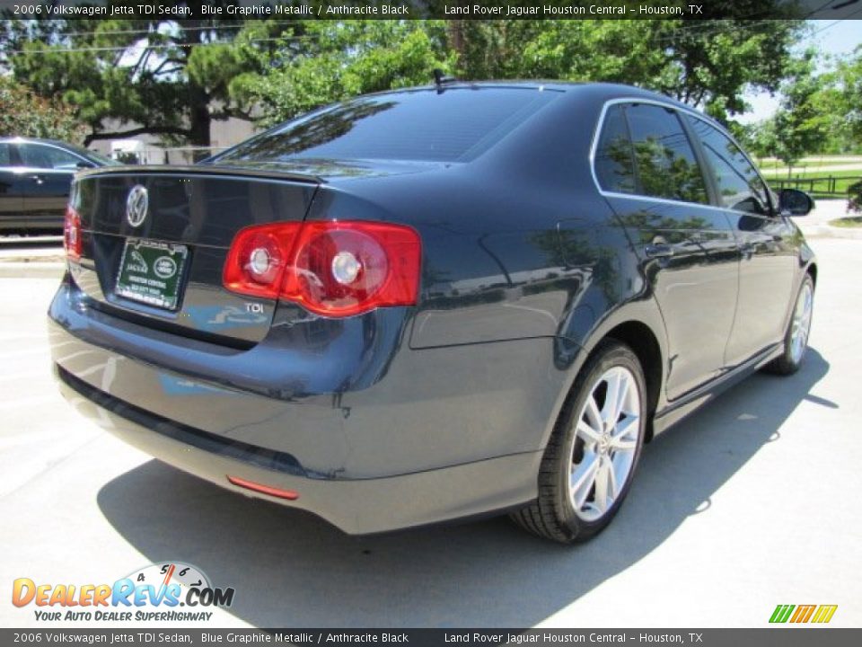 2006 Volkswagen Jetta TDI Sedan Blue Graphite Metallic / Anthracite Black Photo #10