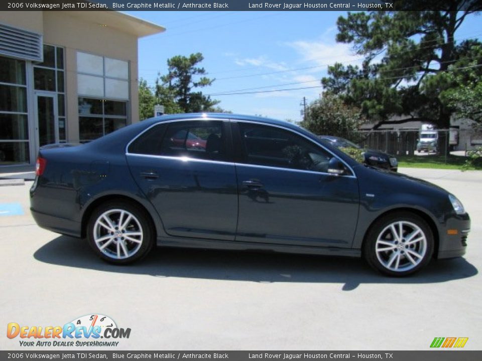 2006 Volkswagen Jetta TDI Sedan Blue Graphite Metallic / Anthracite Black Photo #11