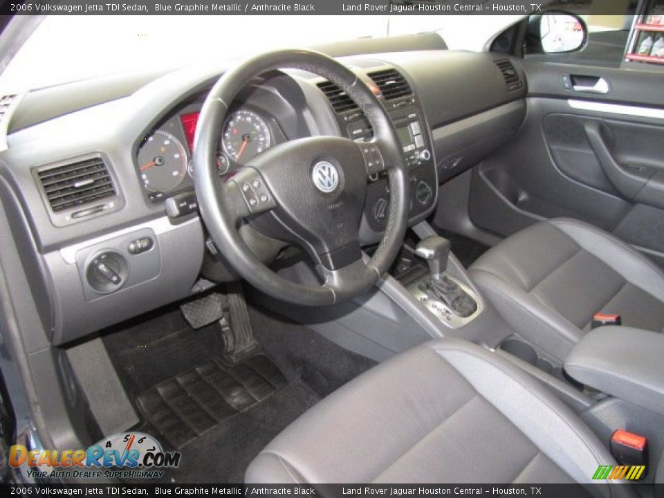 2006 Volkswagen Jetta TDI Sedan Blue Graphite Metallic / Anthracite Black Photo #12