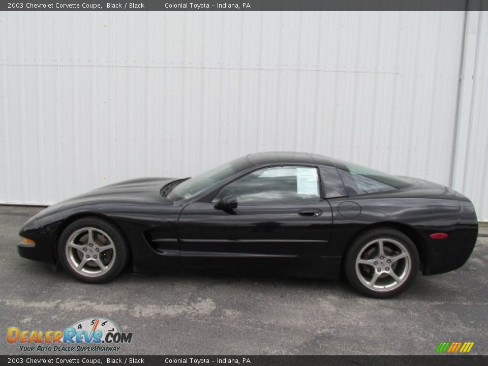 Black 2003 Chevrolet Corvette Coupe Photo #2
