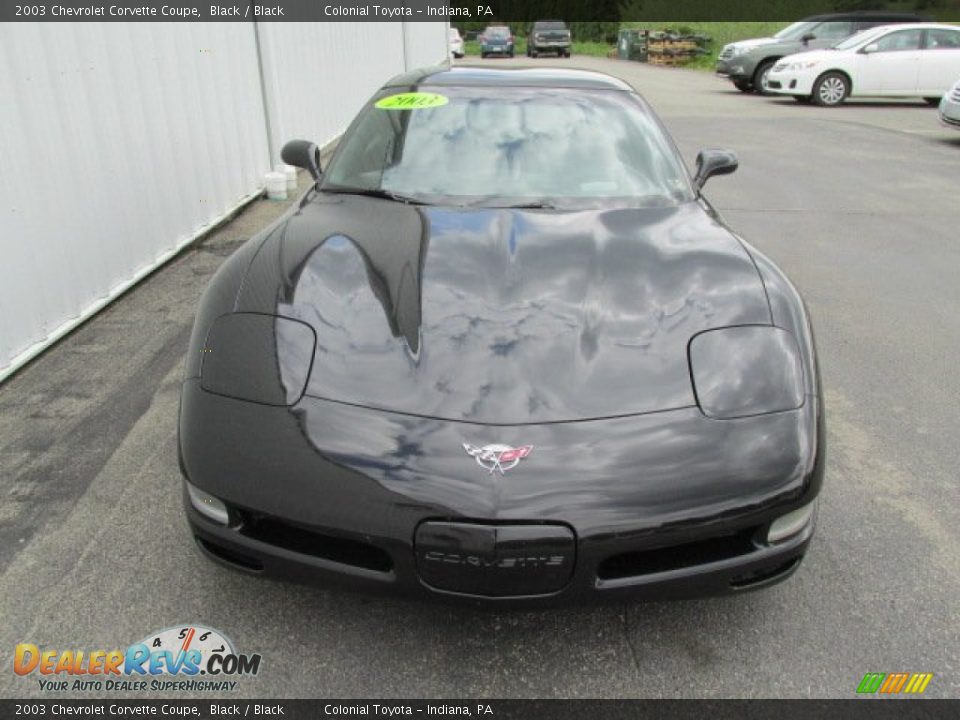 2003 Chevrolet Corvette Coupe Black / Black Photo #3