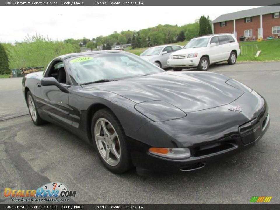 2003 Chevrolet Corvette Coupe Black / Black Photo #4