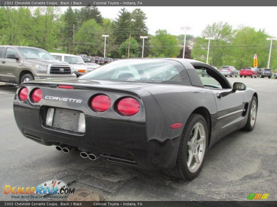 Black 2003 Chevrolet Corvette Coupe Photo #6