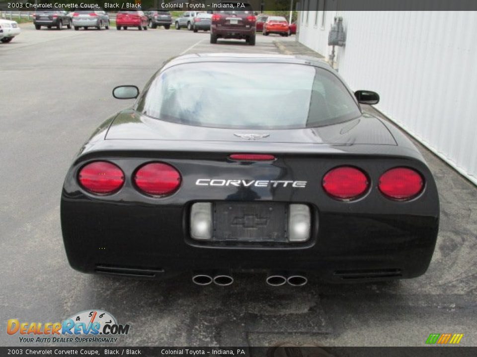 2003 Chevrolet Corvette Coupe Black / Black Photo #7