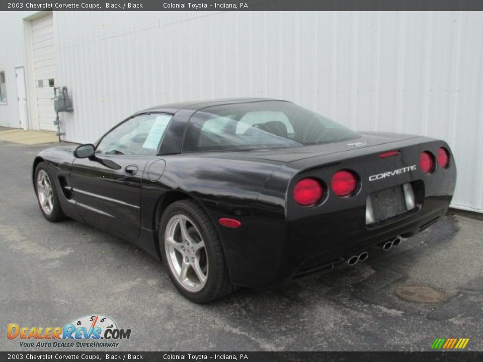 2003 Chevrolet Corvette Coupe Black / Black Photo #8