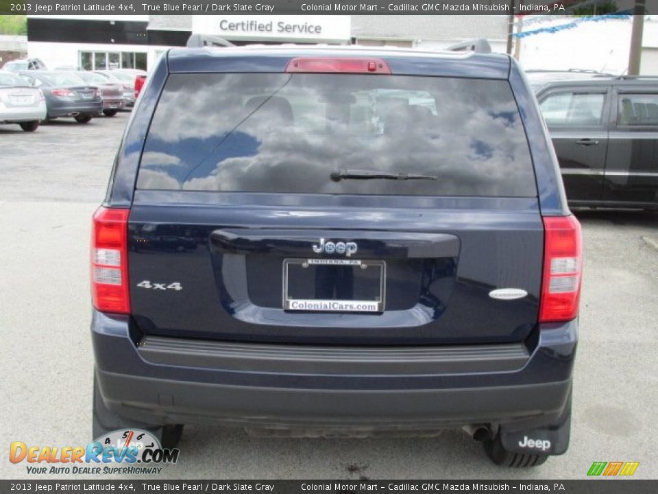 2013 Jeep Patriot Latitude 4x4 True Blue Pearl / Dark Slate Gray Photo #7