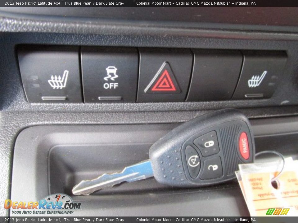 2013 Jeep Patriot Latitude 4x4 True Blue Pearl / Dark Slate Gray Photo #14