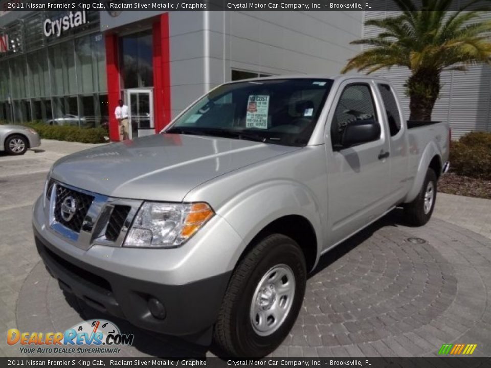 2011 Nissan Frontier S King Cab Radiant Silver Metallic / Graphite Photo #1