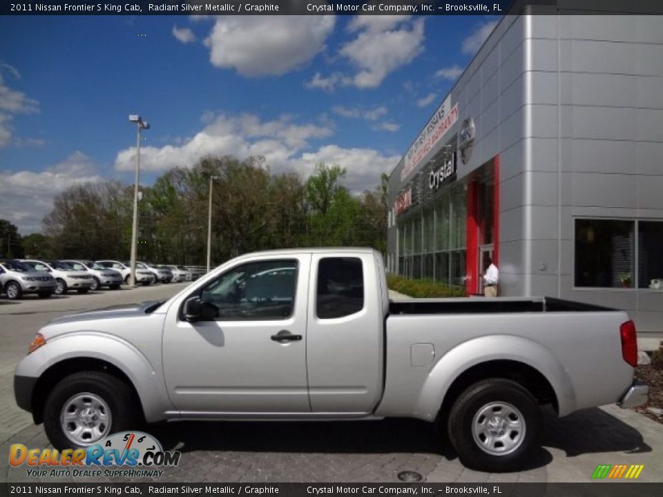 2011 Nissan Frontier S King Cab Radiant Silver Metallic / Graphite Photo #2
