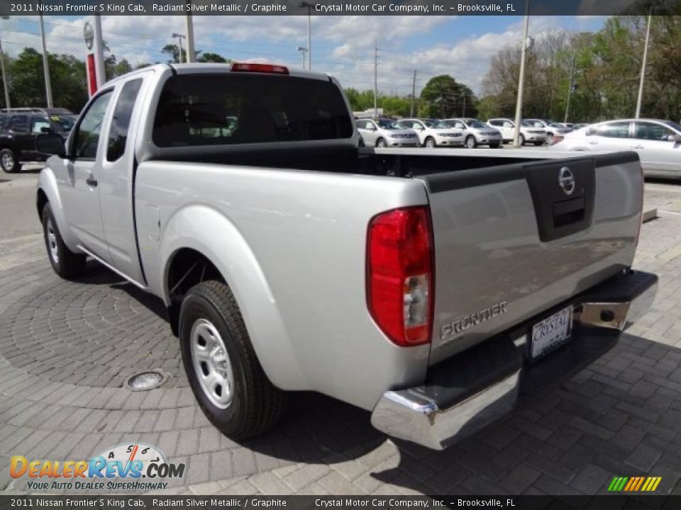 2011 Nissan Frontier S King Cab Radiant Silver Metallic / Graphite Photo #3