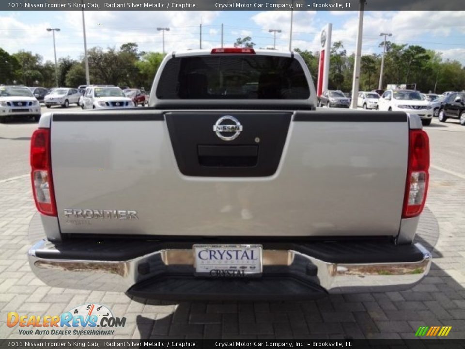 2011 Nissan Frontier S King Cab Radiant Silver Metallic / Graphite Photo #7