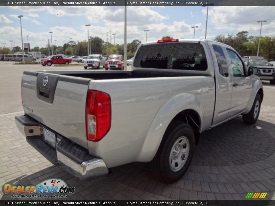 2011 Nissan Frontier S King Cab Radiant Silver Metallic / Graphite Photo #8