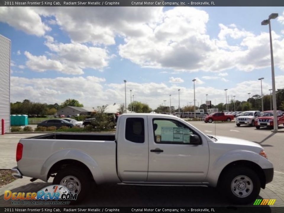 2011 Nissan Frontier S King Cab Radiant Silver Metallic / Graphite Photo #9