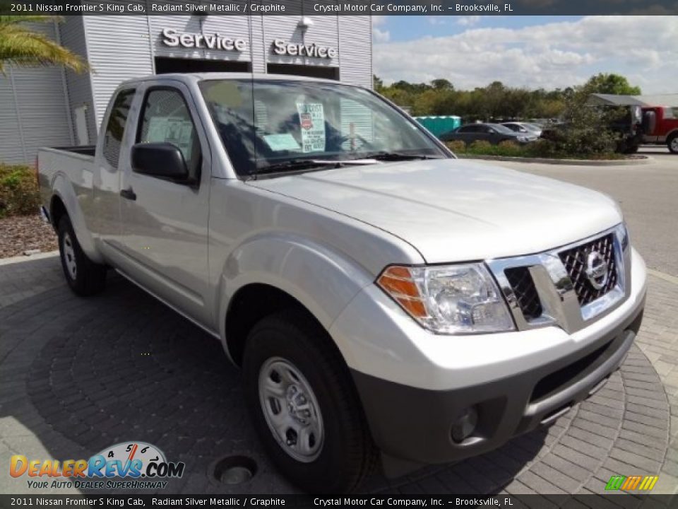 2011 Nissan Frontier S King Cab Radiant Silver Metallic / Graphite Photo #10