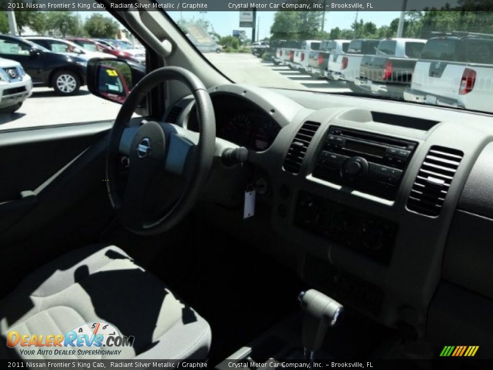 2011 Nissan Frontier S King Cab Radiant Silver Metallic / Graphite Photo #11
