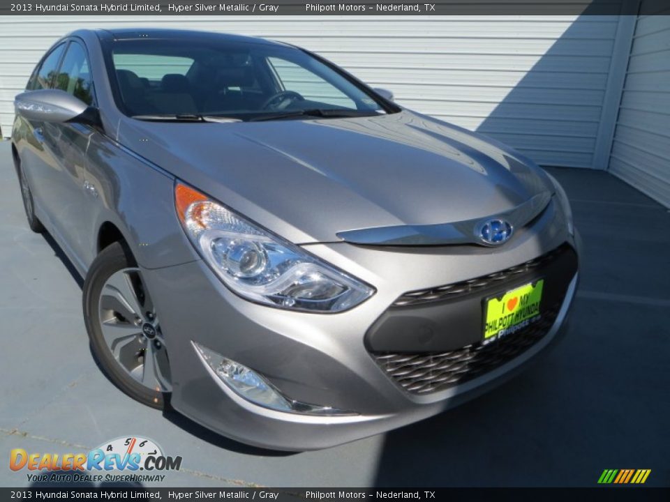 2013 Hyundai Sonata Hybrid Limited Hyper Silver Metallic / Gray Photo #2