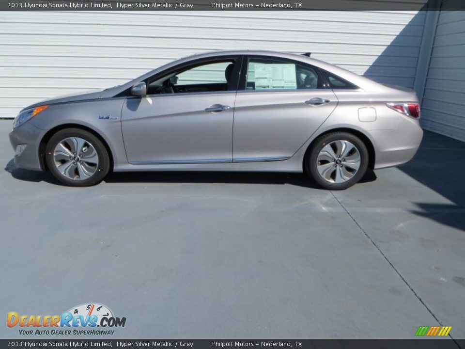 Hyper Silver Metallic 2013 Hyundai Sonata Hybrid Limited Photo #6