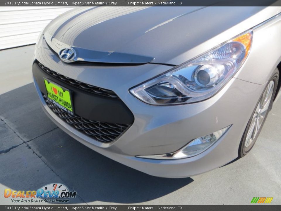 2013 Hyundai Sonata Hybrid Limited Hyper Silver Metallic / Gray Photo #10