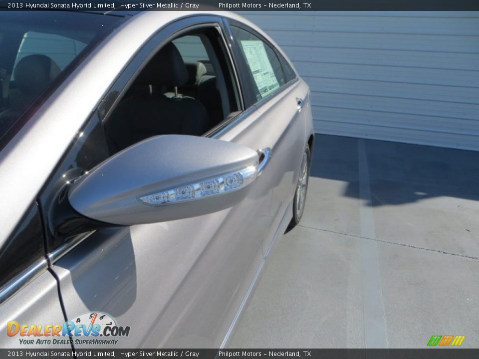 2013 Hyundai Sonata Hybrid Limited Hyper Silver Metallic / Gray Photo #12