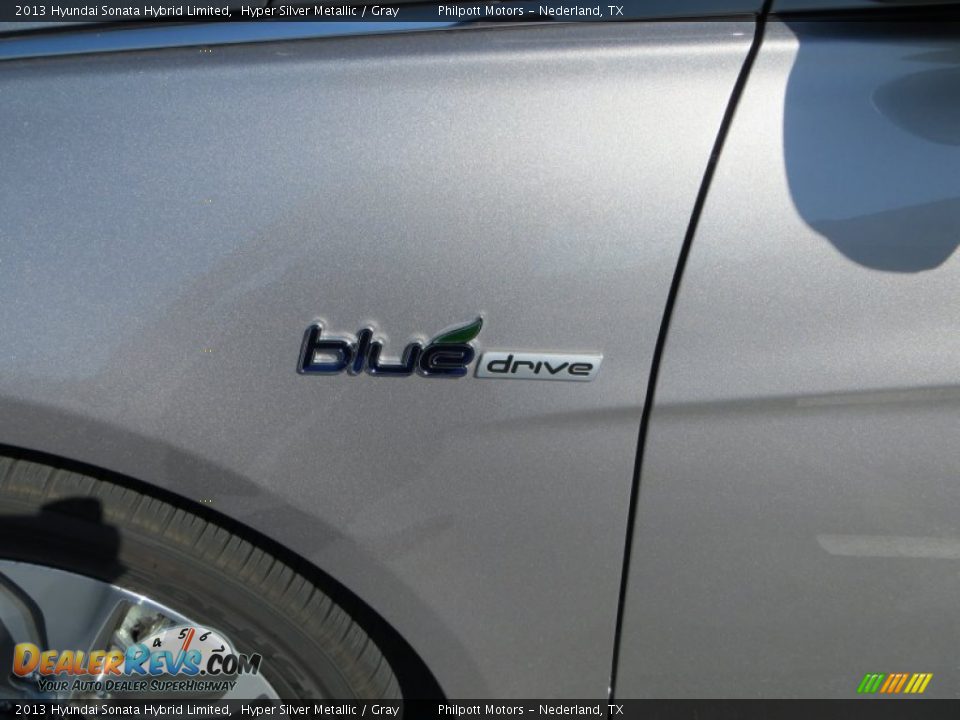 2013 Hyundai Sonata Hybrid Limited Hyper Silver Metallic / Gray Photo #13