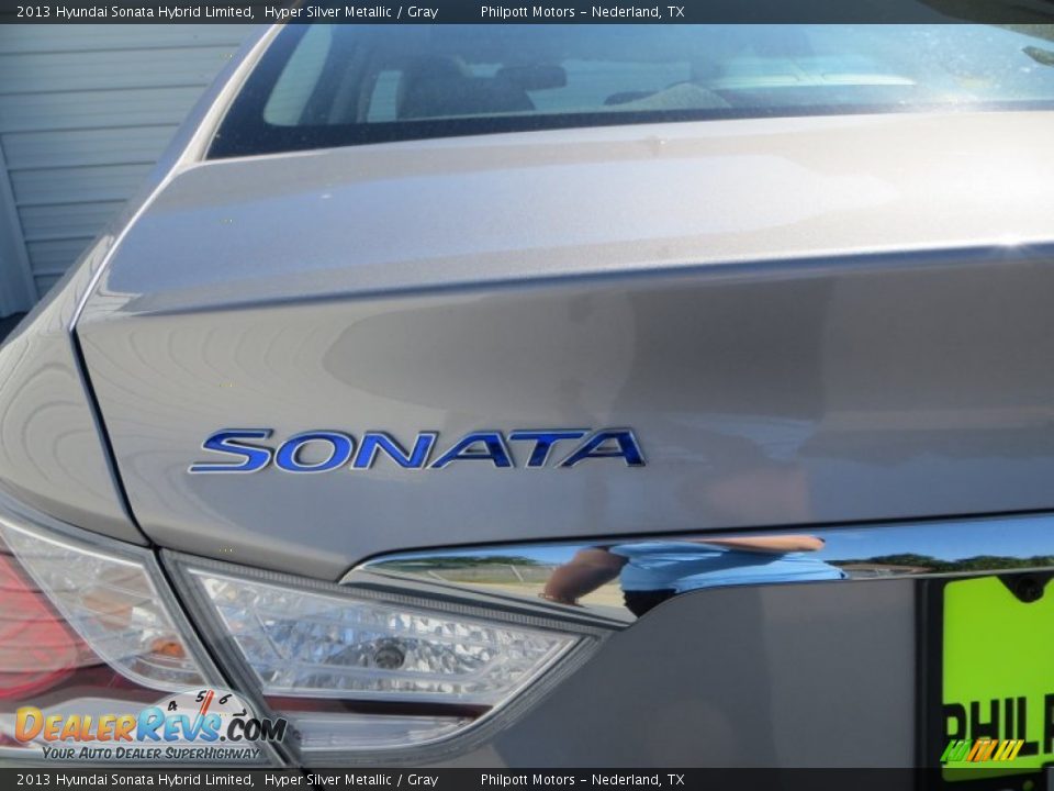 2013 Hyundai Sonata Hybrid Limited Hyper Silver Metallic / Gray Photo #15