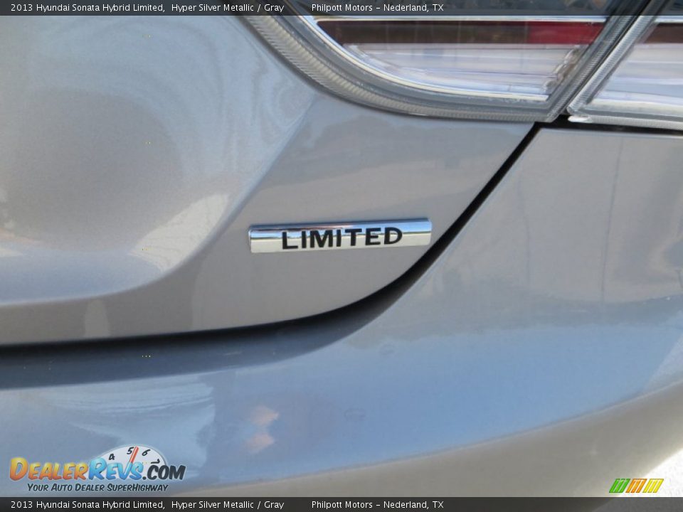 2013 Hyundai Sonata Hybrid Limited Hyper Silver Metallic / Gray Photo #17