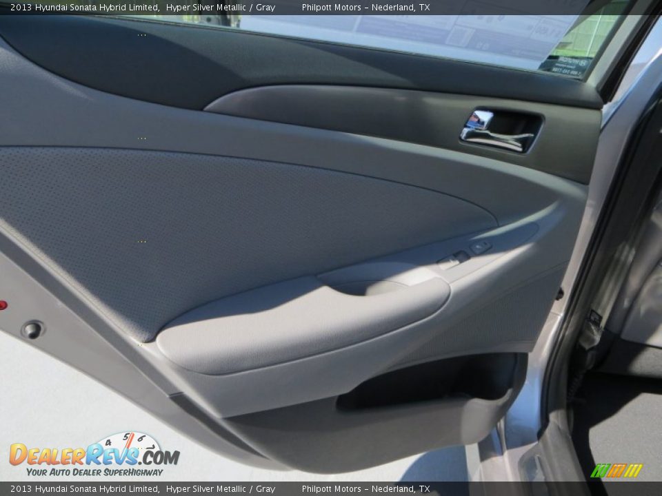 2013 Hyundai Sonata Hybrid Limited Hyper Silver Metallic / Gray Photo #21