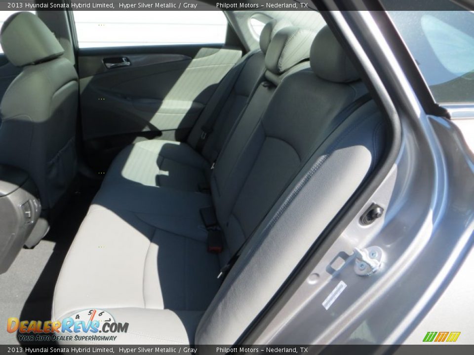 2013 Hyundai Sonata Hybrid Limited Hyper Silver Metallic / Gray Photo #22