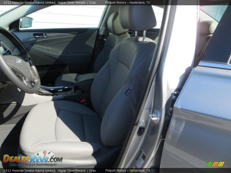 2013 Hyundai Sonata Hybrid Limited Hyper Silver Metallic / Gray Photo #24