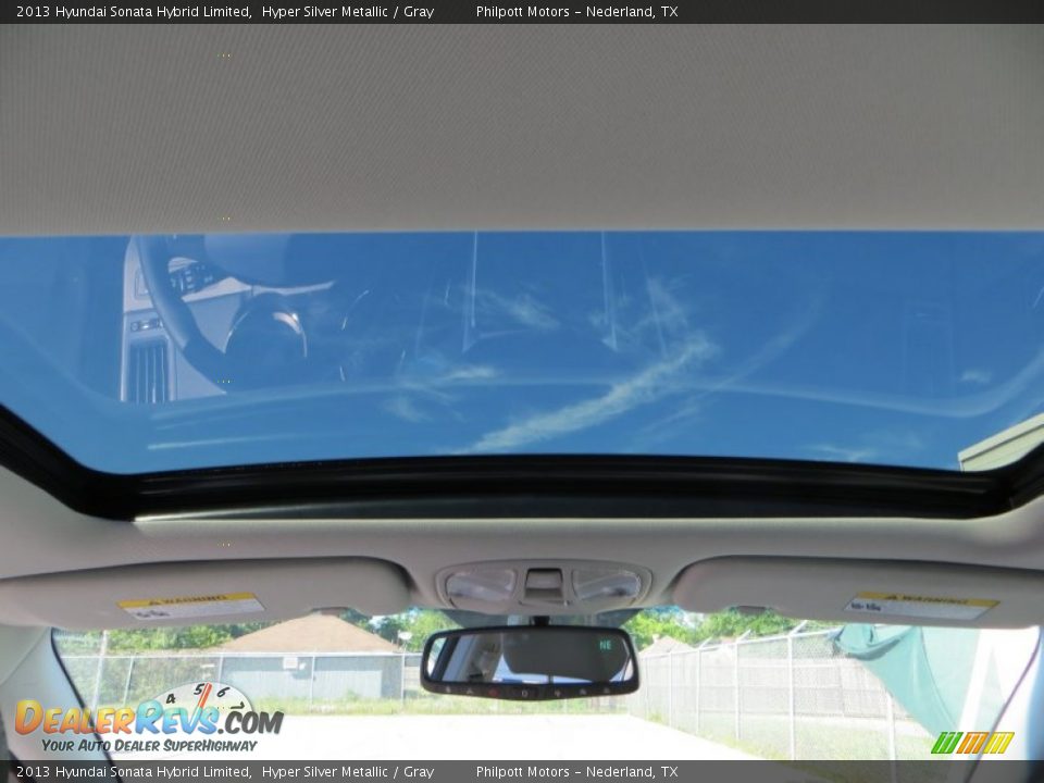 2013 Hyundai Sonata Hybrid Limited Hyper Silver Metallic / Gray Photo #26