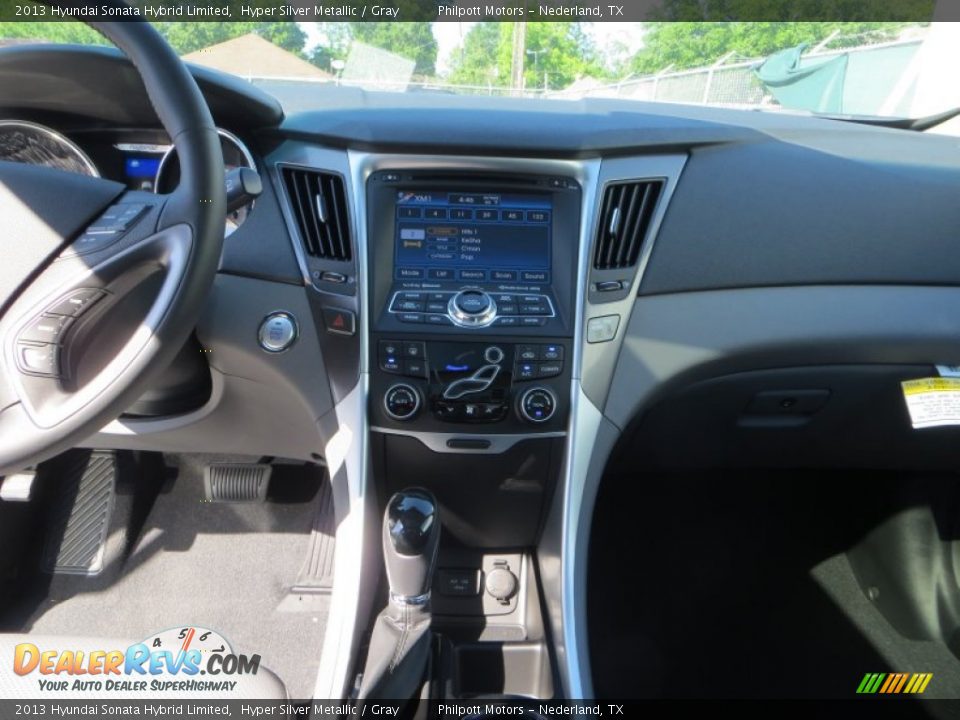 2013 Hyundai Sonata Hybrid Limited Hyper Silver Metallic / Gray Photo #28