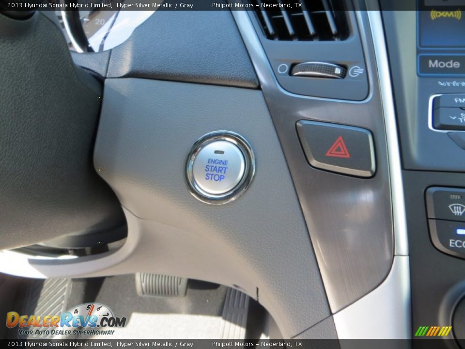 2013 Hyundai Sonata Hybrid Limited Hyper Silver Metallic / Gray Photo #32