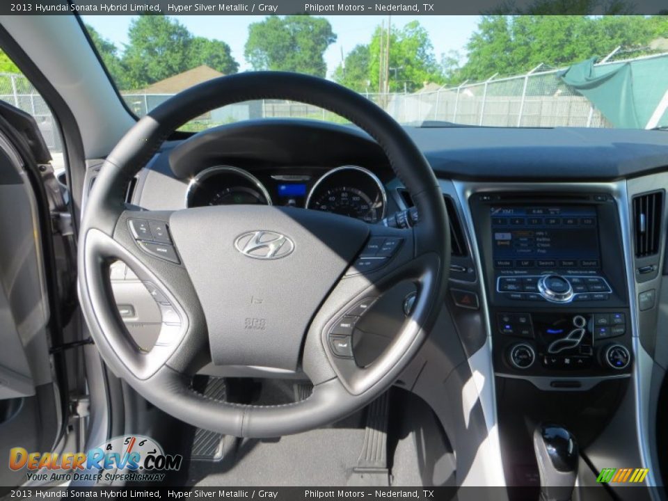 2013 Hyundai Sonata Hybrid Limited Steering Wheel Photo #33